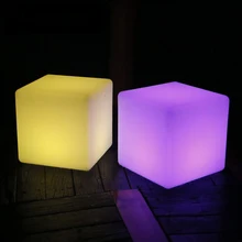 LED Light Up Color Changing Cube Stool Led Night Light Party Wedding Stool Scene Decoration Lamp Living Room Indoor Night Lamp black color living room stool pp seat steel metal leg red yellow green color chiar stool retail wholesale free shipping