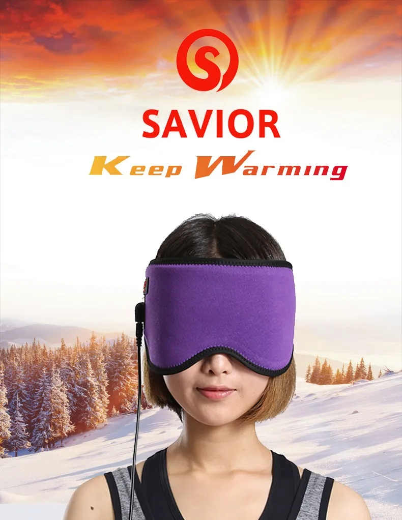 Máscara de Aquecimento do Infravermelho Máscara de Olho Faz os Olhos Salvador Distante Aquecimento Roxo Confortável Feminino 5 v 2 Cheap Roupas de pesca