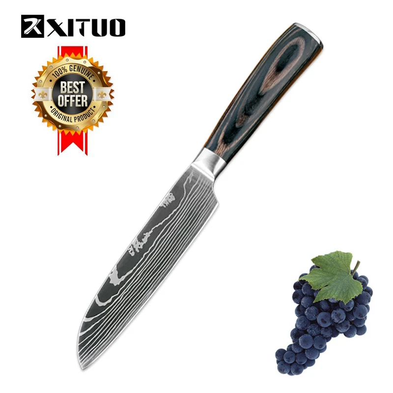 XITUO Kitchen Knife 8 inch Professional Chef Knives Japan Damascus Pattern Stainless Steel Fish&Meat Carving Slicing Knife Veget XITUO Kitchen Knife 8 inch Professional Chef Knives Japan Damascus Pattern Stainless Steel Fish&Meat Carving Slicing Knife Veget