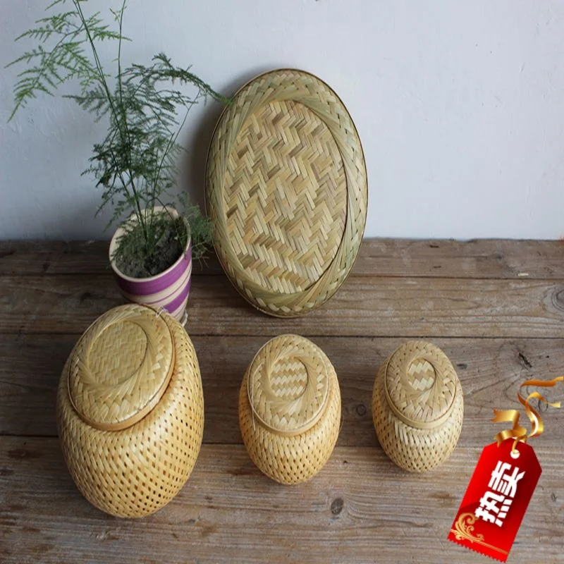 

Pu'er Tea Tuo Mini packing box, tea box small bamboo basket handmade bamboo rattan seckill Vietnam autumn