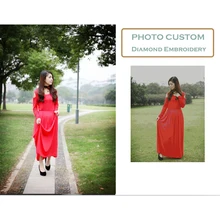 DIY алмазная живопись фото на заказ сделать свой собственный алмаз живопись полный Круглый/квадратный дрель алмазные Стразы Вышивка CAB001