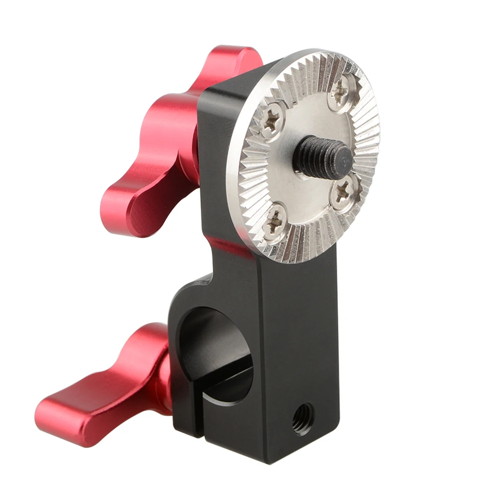 

CAMVATE 15mm Rod Clamp with Male ARRI Rosette Mount (Red Thumbscrew)