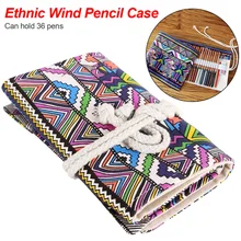 Красочные школьные принадлежности ручка закатать мультфильм холст сумка занавес пенал для карандашей 36 отверстий канцелярский пенал