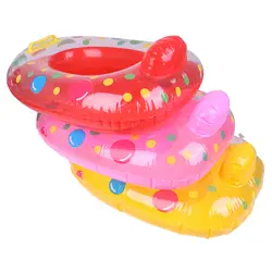 Плавательный круг для детей с мультяшным принтом Безопасный детский надувной плавательный круг для шеи Круг Детский милый надувной