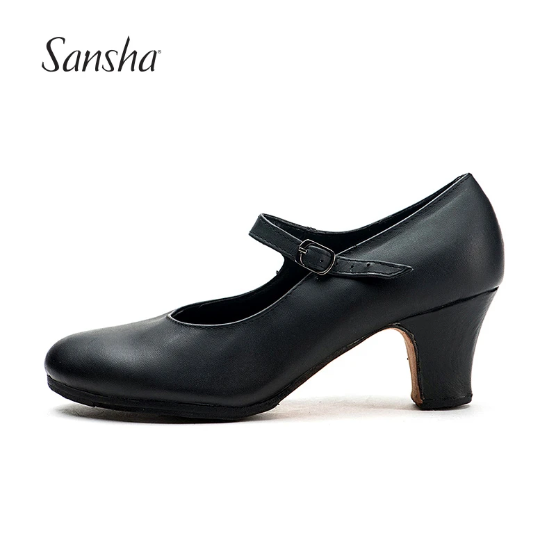 adopteren bedelaar vliegtuig Sansha Professionele Flamenco Karakter Dansschoenen 6 CM Midden Hoge Hak  Voor Vrouwen Dames Zwart Dansen Schoenen FL1CL FL1LS|black dance  shoes|dance shoescharacter dance shoes - AliExpress