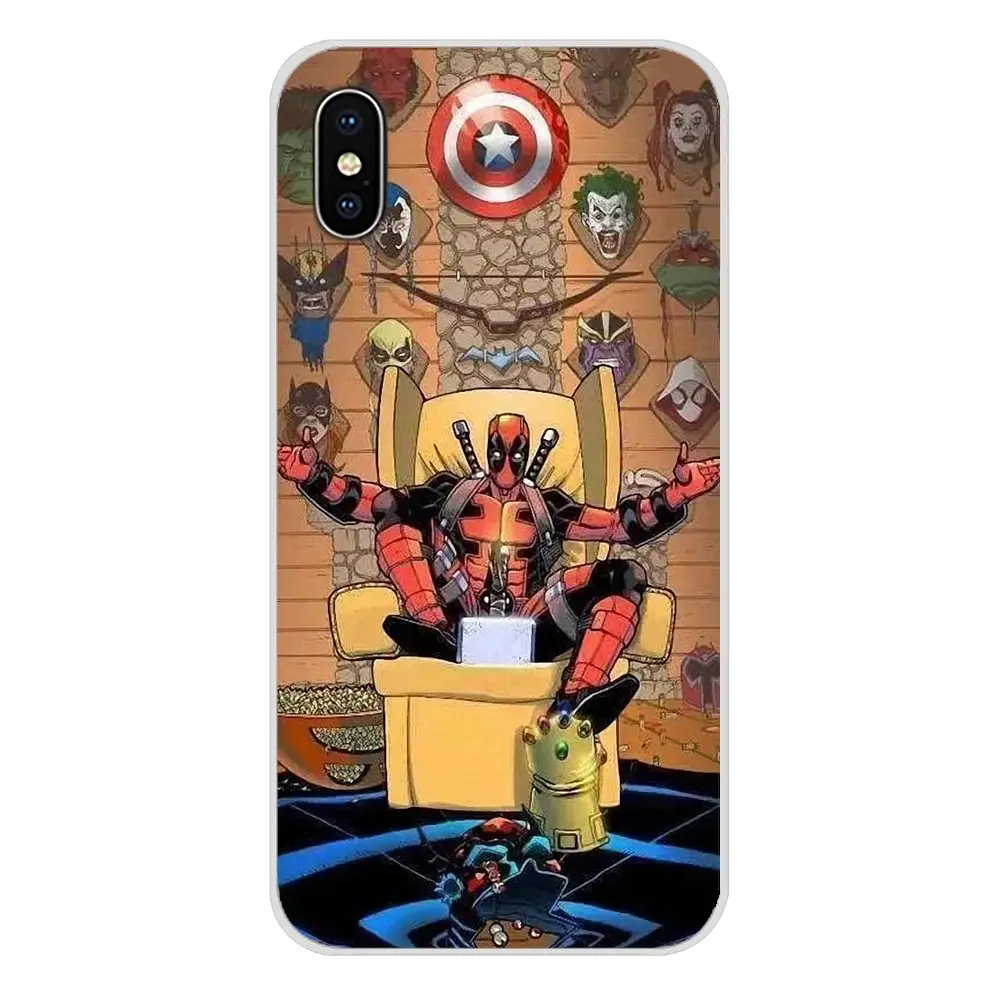 Мстители из комиксов Marvel супергерой коллажи чехол из ТПУ для Apple iPhone X XR XS MAX 4 4S 5 5S 5C SE 6 6S 7 8 Plus ipod touch 5 6