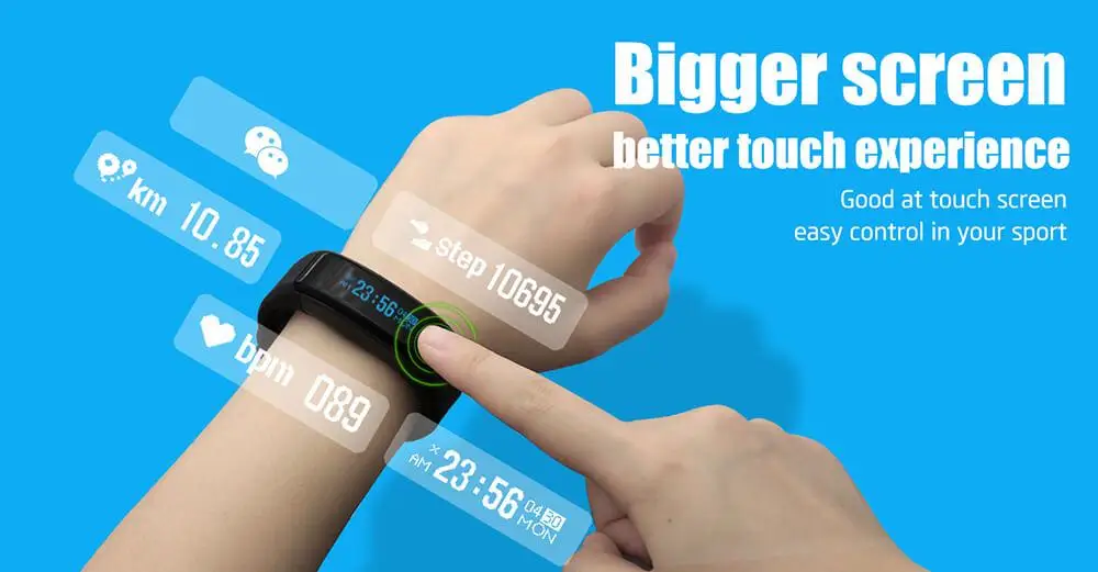 NO.1 F1 Smart band PK XIAOMI MI BAND 2 (13)