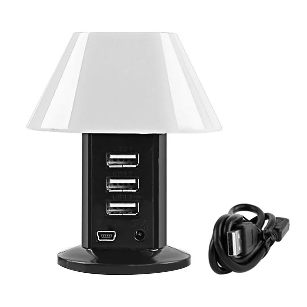 Portable External High Speed LED 3 Ports USB 2.0 HUB Charge Expansion