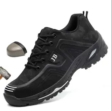 Мужские ботинки; сезон весна-лето; светильник из дышащего материала; Безопасная рабочая обувь со стальным носком; защитная обувь; мужская обувь