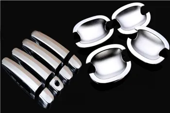

Free Shipping ABS Chrome door handle bar decoration stickers/Door Handle Cover + Cup Bowl combo for Chevrolet Captiva 2012-2015