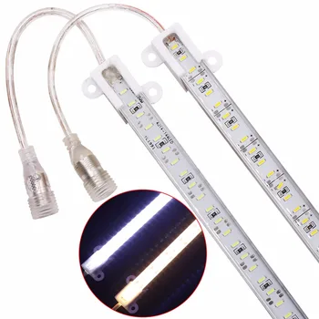 Super Bright Led bar Light Hard Rigid Strip 12V 4014 50cm 72LED Silicon Waterproof IP68 Led Bar Strip Lights with DC Connector 5 10 20pcs super bright ac220v led bar light 2835 hard rigid bar light smd 2835 30cm 12 led aluminum led strip light for cabinet