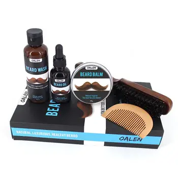 

XY Fancy Beard Care Set Beard Cream Comb Beard Oil Brush Cleaning Liquid