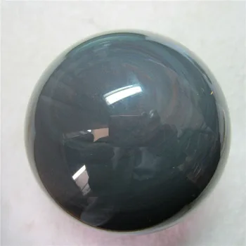 

Unique natural rainbow obsidian polishing ball with base healing + resin
