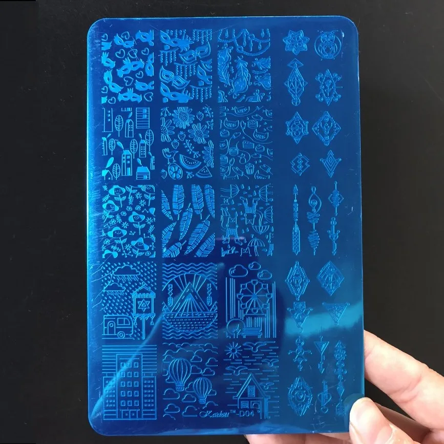 1 шт. трафареты из нержавеющей стали 9 5x14 5|Шаблоны для дизайна ногтей| |