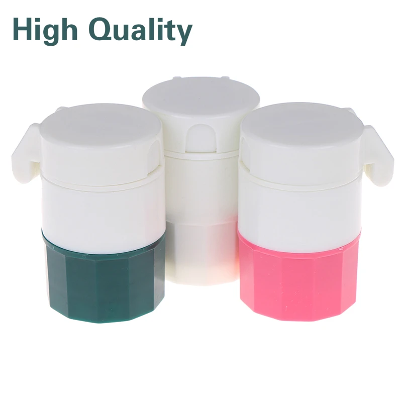 

Portable 4 in 1 4 Layer Powder Tablet Grinder Powder Pill Cutter Medicine Splitter Box Storage Crusher 3Colors