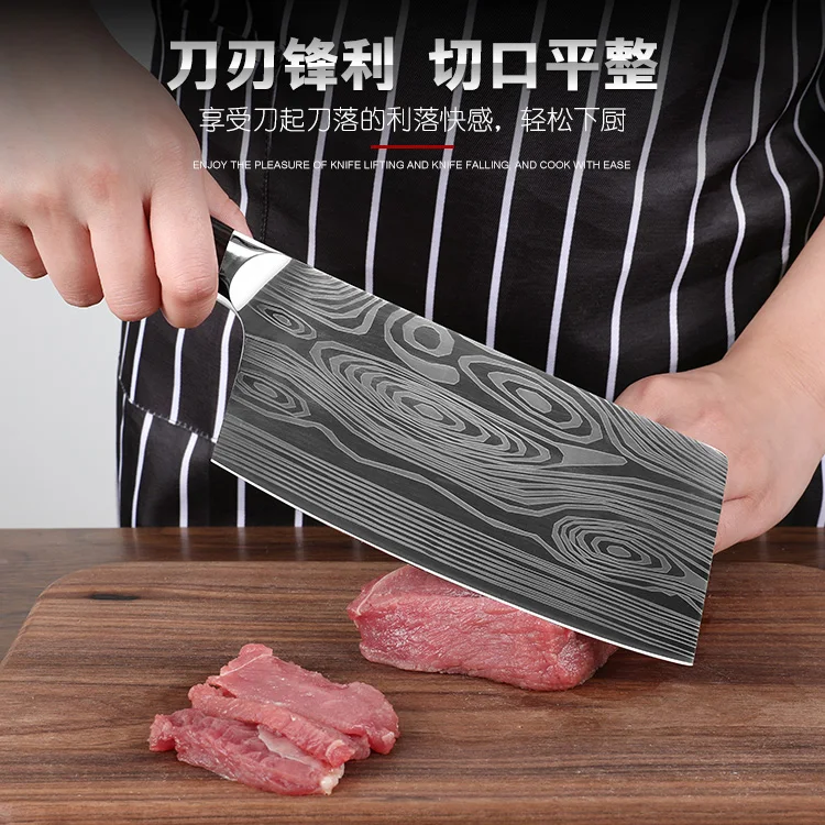 Кухонный нож DAOMACHEN из нержавеющей стали, профессиональный китайский нож для повара, кухонный нож повара, высокое качество