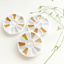 Ручной работы kuretake золотые цвета акварельные новые гансай тамби краски 6 цветов металлик Япония акриловые пигментные краски Сплит пробный