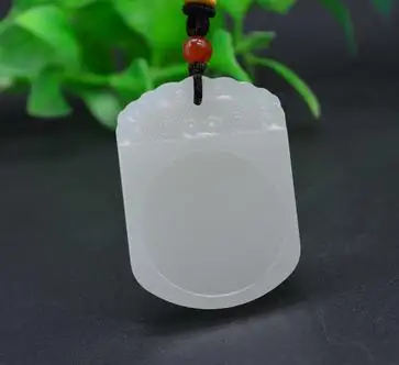 

Pure manual sculpture can be customized size Pendant tie-in white bead string necklace charm men's and women's style