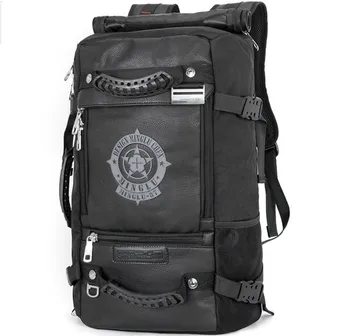 

Free men backpack men's travel bag leather backpack mountaineering bag multi-purpose travel packs luggage large capacity