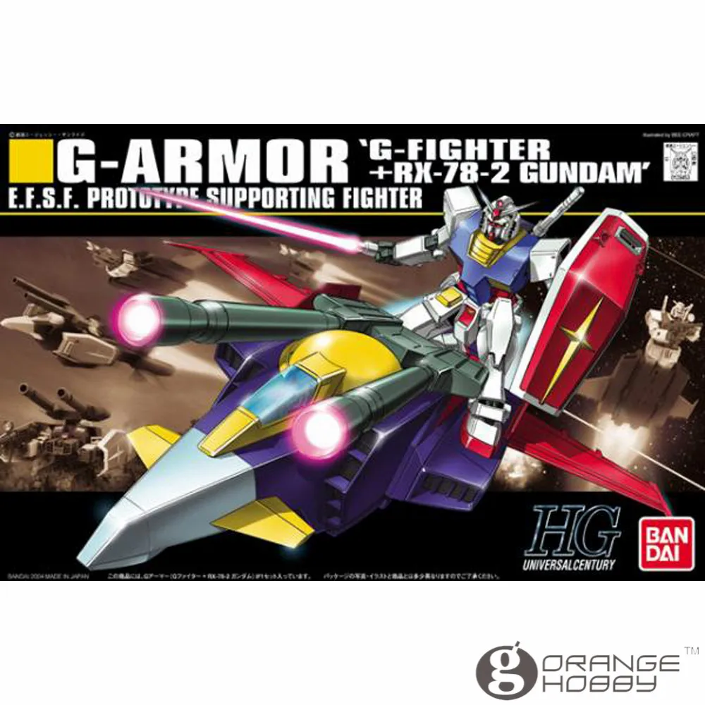 OHS Bandai HGUC 050 1/144G-Armor G-Fighter и Gundam мобильный костюм в сборе модельные комплекты |