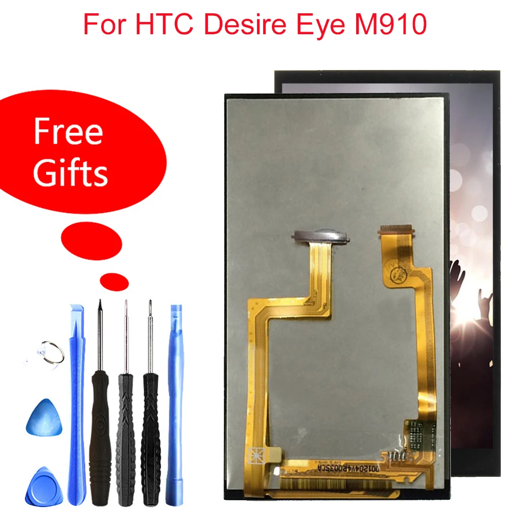

Quality Lcd For HTC Desire Eye M910 LCD Display Touch Digitizer Panel M910x M910n Mobile Phone Full Assembly