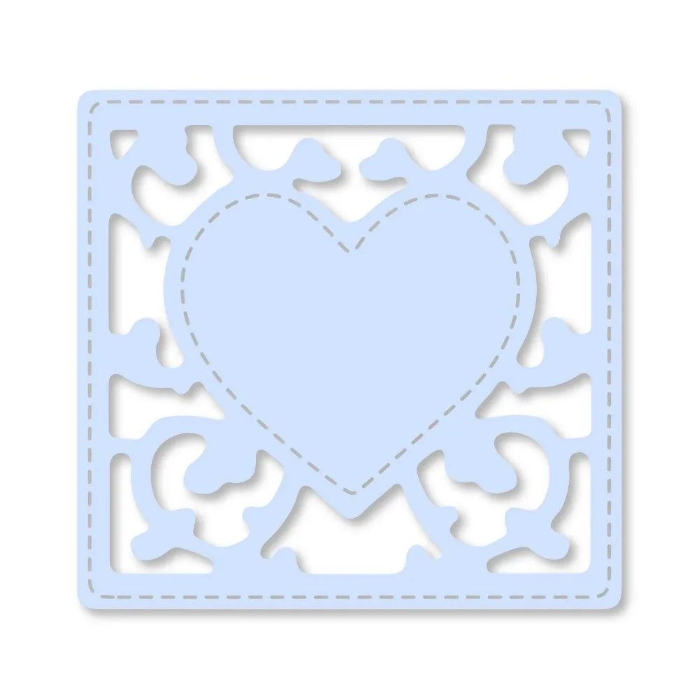 

Heart vine square Metal Cutting Dies Stencils for DIY Scrapbooking Stamp/photo album Decorative Embossing DIY Paper Cards