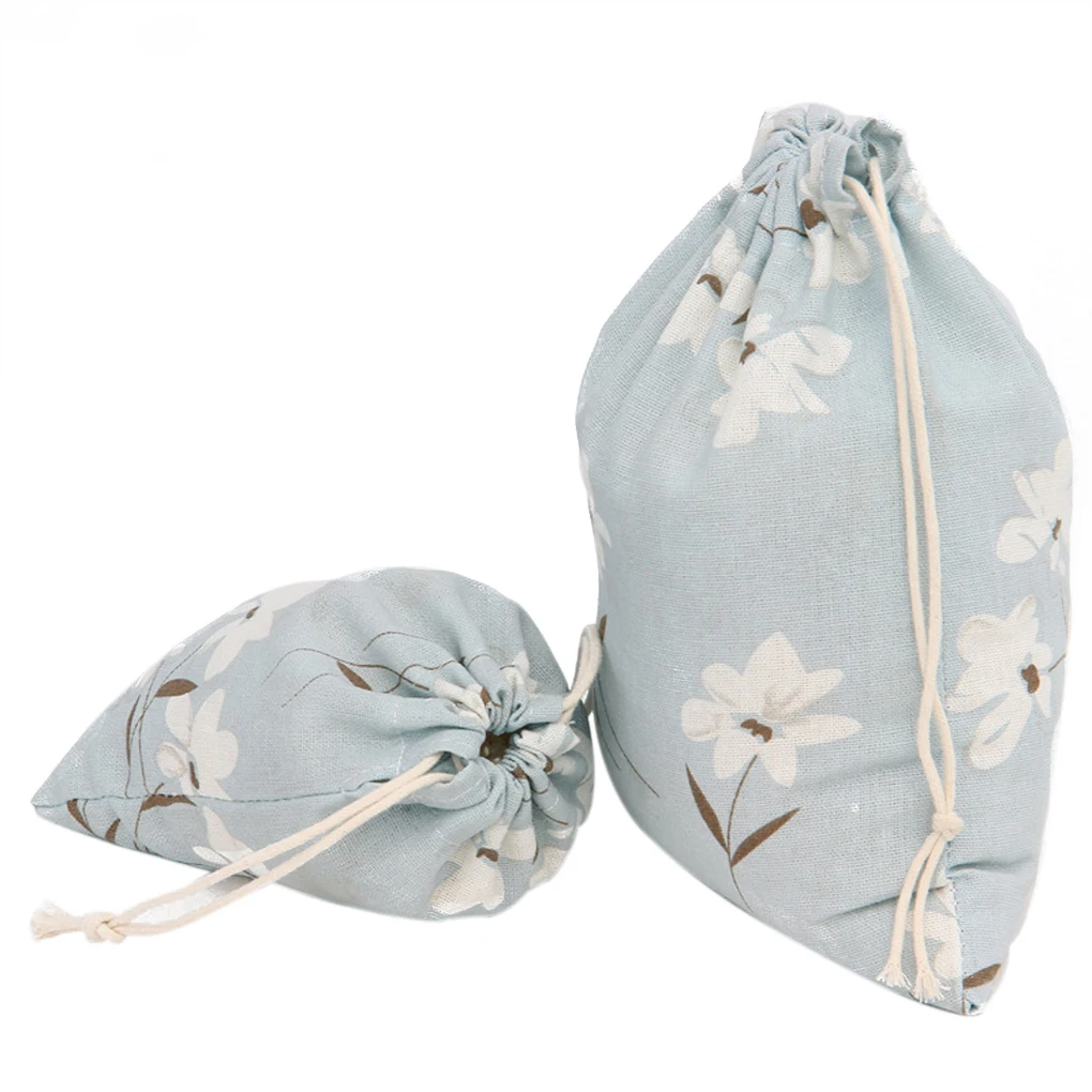

Storage Bag Packaging Luggage Organizer Cotton Linen Drawstring Sack Bag Jewelry Wedding Party Candy Gift Bag Tea Bag