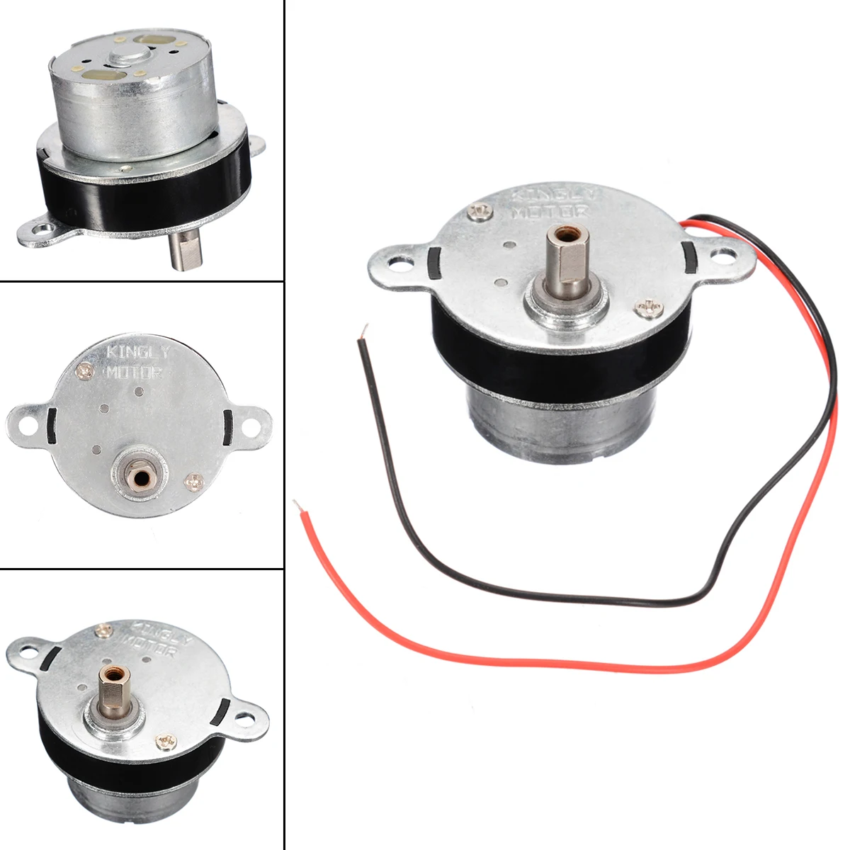

DC 3~6V Mini 300 Full Metal Gearbox Gear Motor Slow Speed Large Torque Gear DC Motor 33RPM