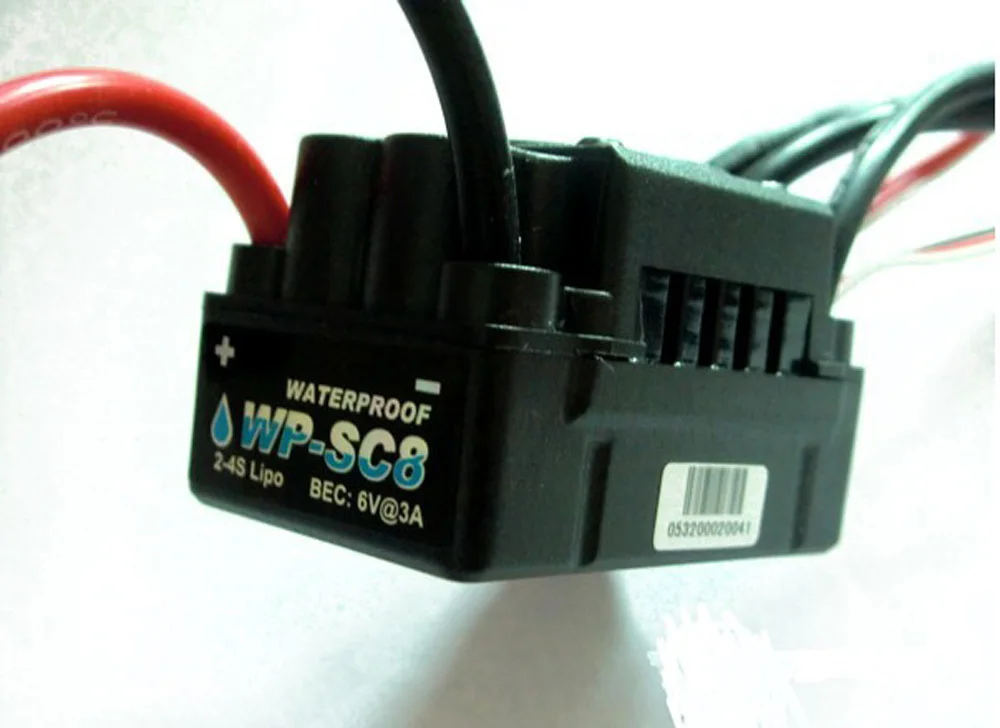 Контроллер скорости Hobbywing EZRUN WP SC8 водонепроницаемый Бесщеточный Регулятор 120 А
