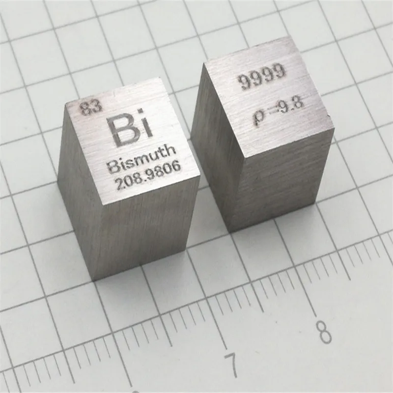 

Meta lBismuth Periodic Table Cube Bismuth Cube High Purity Bismuth Target 10mm Bi9999 Average weight about 9.8g