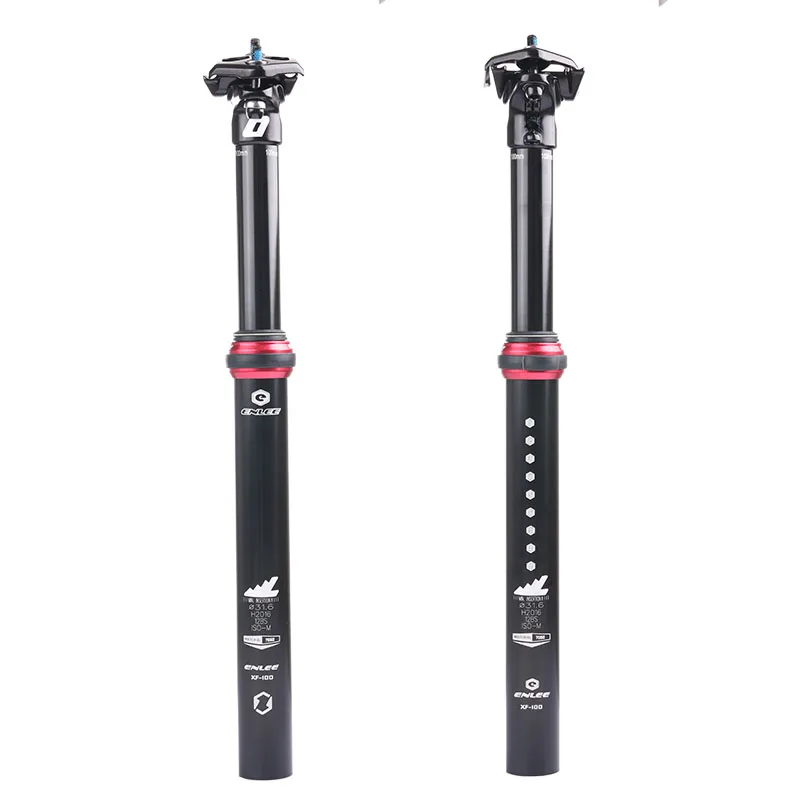 Adjustable Bike Seatpost Hydraulic Air Pressure 30.9mm or 31.6mm Remote