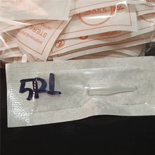 50 шт 5RL индивидуальная упаковка Перманентный макияж иглы колпачки 5 мм Диаметр 2,5 длина иглы тату для бровей