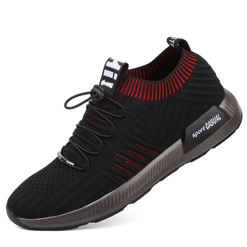 

QZHSMY Hiking Shoes Men Trekking Shoes 2018 Light Athletic Sport Shoes Men's Black Lace-Up Summer Scarpe Uomo
