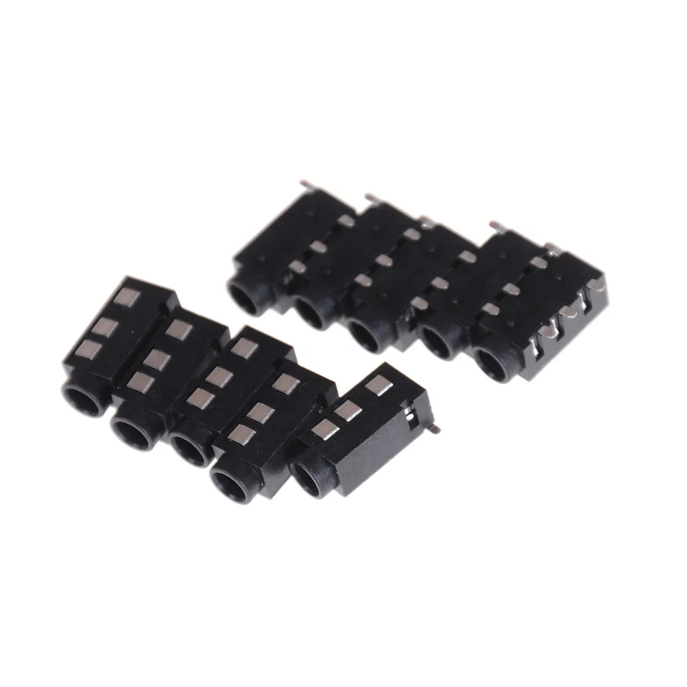 10 шт./лот PJ 320D 4 шпильки SMD 3 5 мм разъем для наушников PCB крепление Прямая