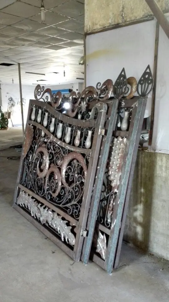 Image Hench luxury wrought iron gate HC lg6 ,custom size acceptable