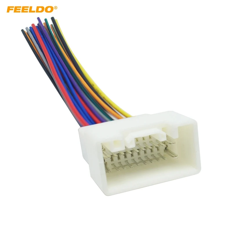 

FEELDO Car Radio Stereo Wiring Harness Adapter For Mitsubishi Lance/Outlander/Mirage Aftermarket Installation CD/DVD #1444