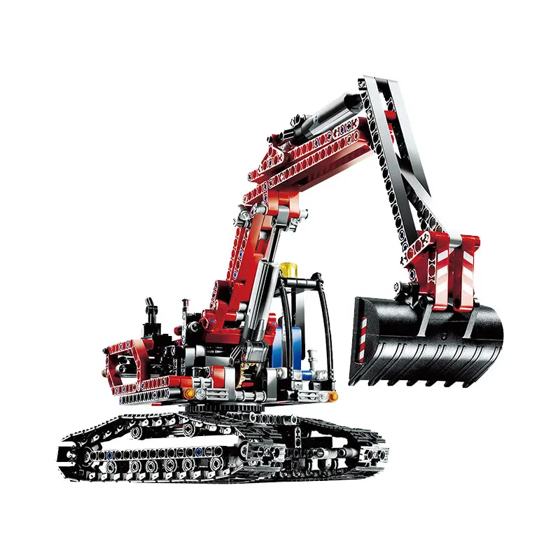 

Technic Series Excavator Rolling Caterpillar Tracks Building Blocks Toys For Children Compatible Technic Car Truck Sets