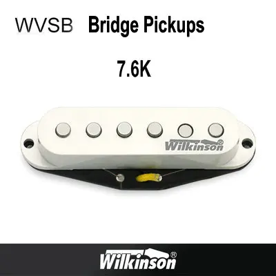 Гитарные звукосниматели, оригинальные звукосниматели Wilkinson Alnico V Humbucker, звукосниматели с одной катушкой, металлические звукосниматели rock, сделанные в Корее - Цвет: WVSB Bridge White