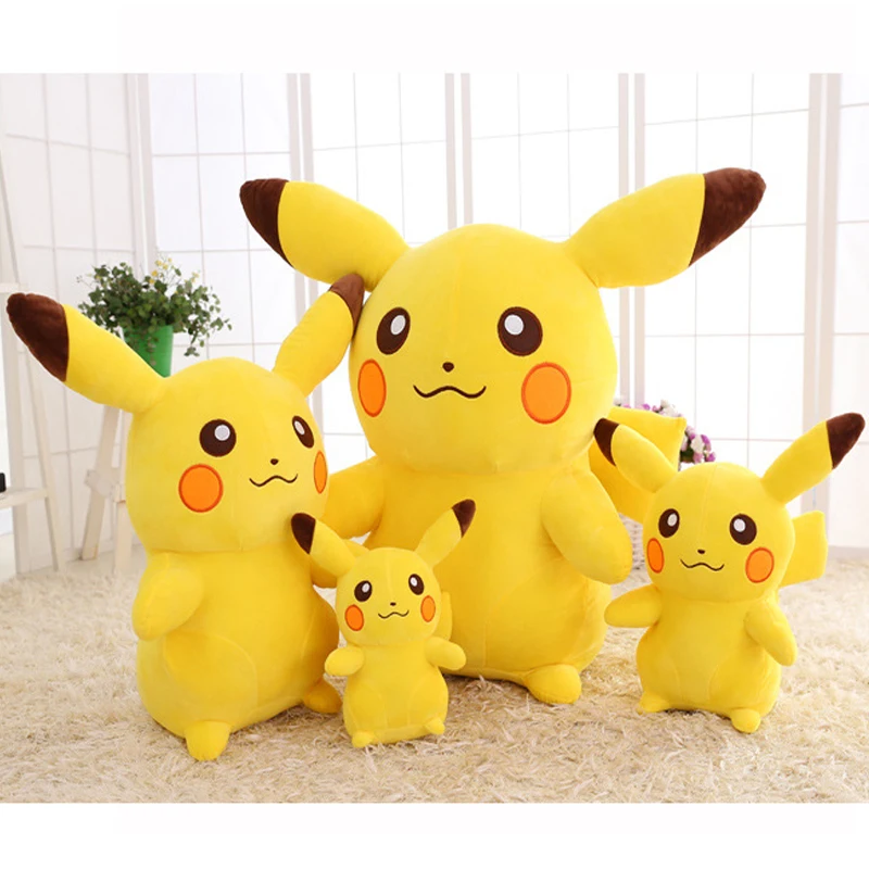 

1piece Kawaii Anime Pikachu Plush Toy Stuffed Animal Soft Pillow Fluffy Kids Doll Girls Birthday Gift for Children Dropshipping