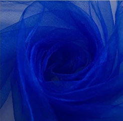 HAOCHU 1,5X5 М Тюль прозрачная блестящая органза рулон ткани белый для вечерние свадебные украшения события реквизит для фона сценический стол Декор - Цвет: royal blue