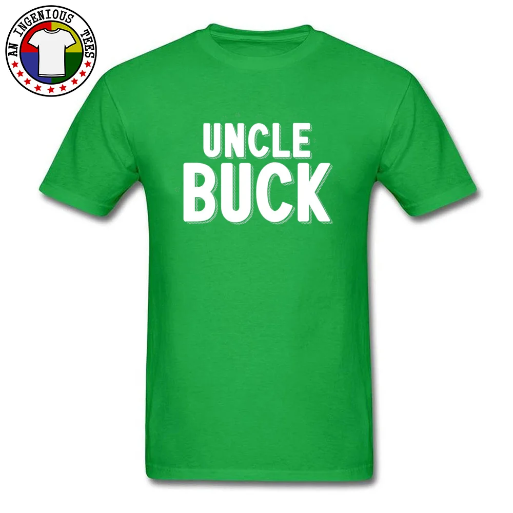 Uncle Buck 5892 Cotton Fabric T-Shirt for Men Short Sleeve Printed Tops Shirt Newest Summer/Autumn Round Neck T Shirt Casual Uncle Buck 5892 green