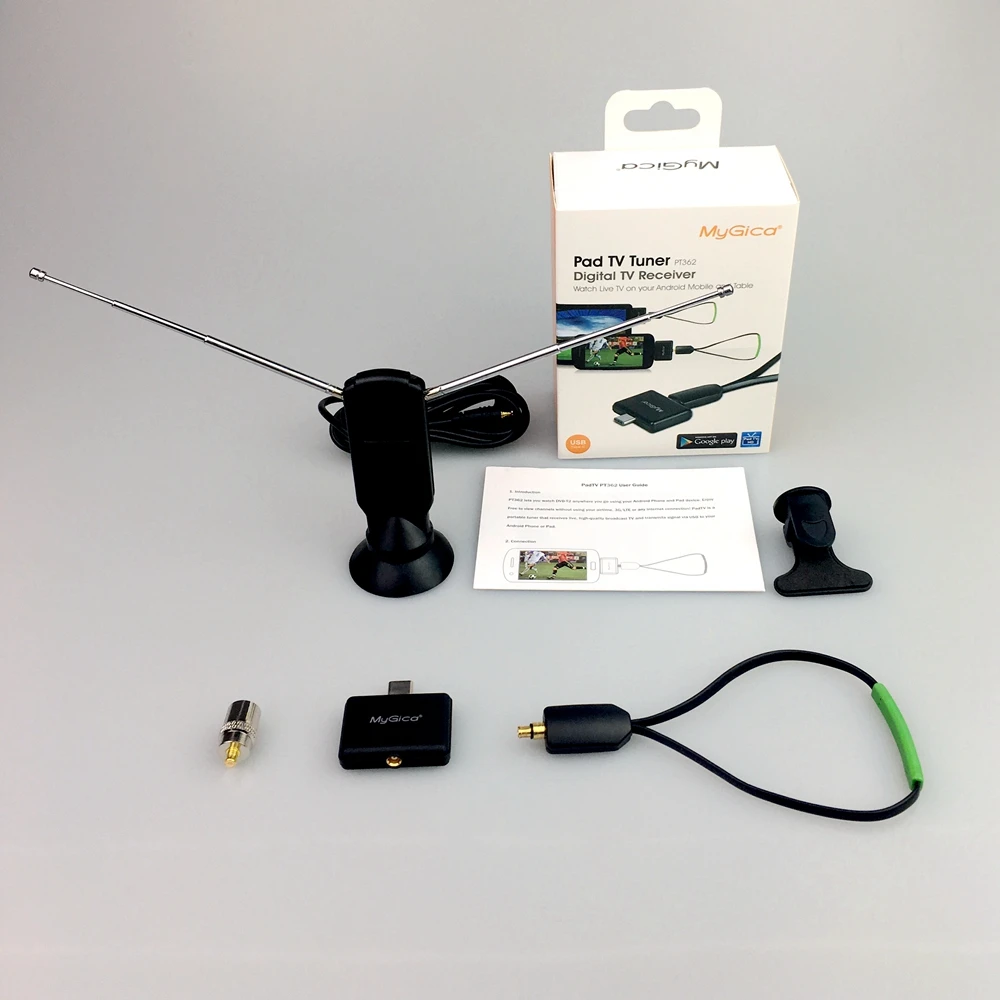 Type C USB тюнер pad HD TV stick Geniatech MyGica PT362 часы DVB T2/ T на телефоне Android/Pad H.265/H.264 Full