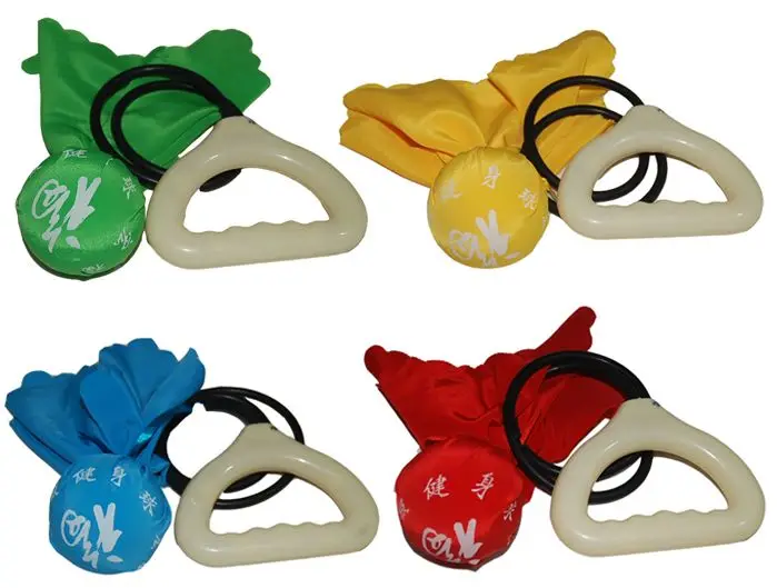 4color Stretch silicone kung fu tai chi training ball single elastic