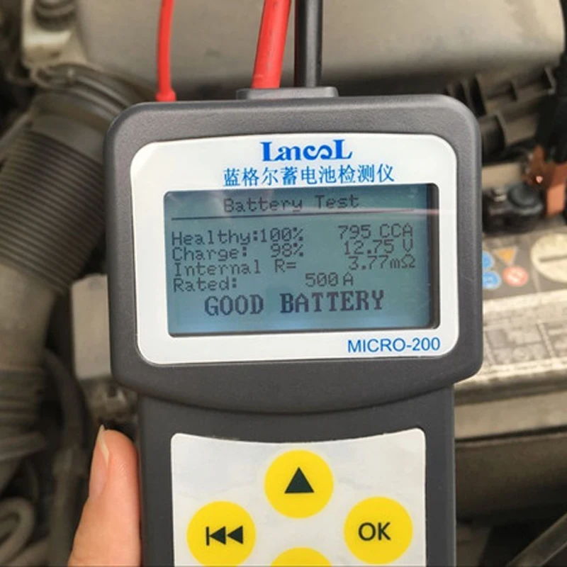 Tanie Lancol 200 fabryka samochodów akumulator samochodowy narzędzia dla samochodów akumulator samochodowy samochód pomiar tester baterii 12V narzędzie diagnostyczne
