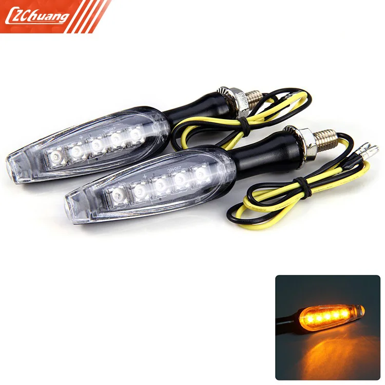 12V 2pcs 5 LEDs Motorcycle Turn Signal Indicator Light Bulb for Suzuki