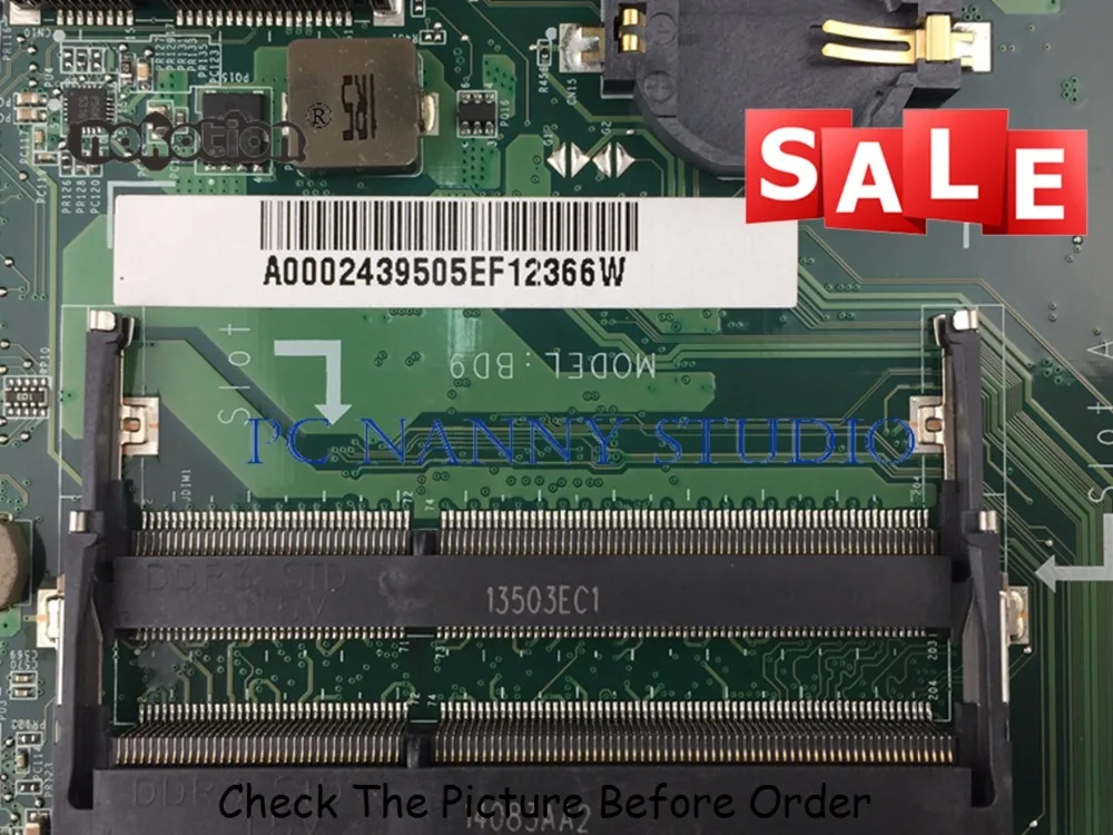 PCNANNY A000243950 для Toshiba Satellite C75D L75D Материнская плата ноутбука DA0BD9MB8F0 A6 5200