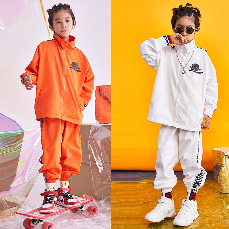 

New Kids Boys Hip-hop Costume for Performing Stage Games Handsome Jazz Dance Show Fashion Clothes BL1020