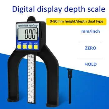 

Woodworking Magnetic Self Standing Digital Display Height Depth Measure Gauge
