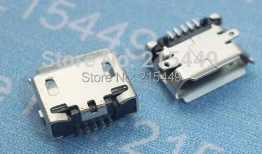 100 шт./лот разъем micro usb 5P SMT charing port | Обустройство дома