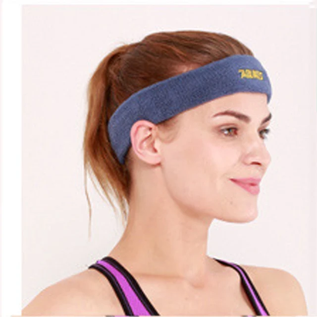 2Pcs Simple style elastic sweat headband for men Sweatband women Yoga